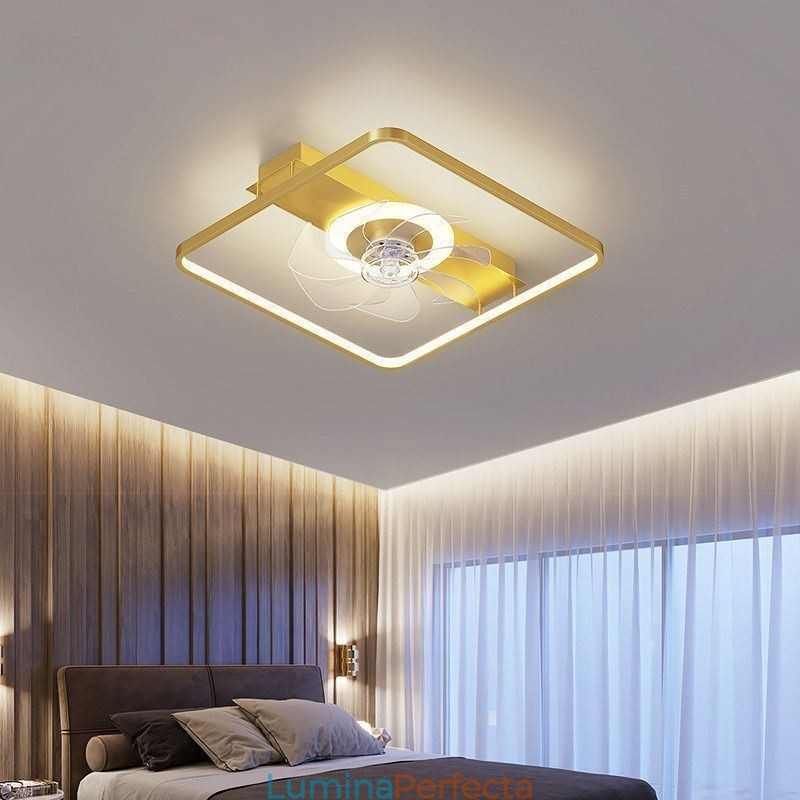 Ventilator de tavan modern cu lumini cu telecomandă ventilator lampă