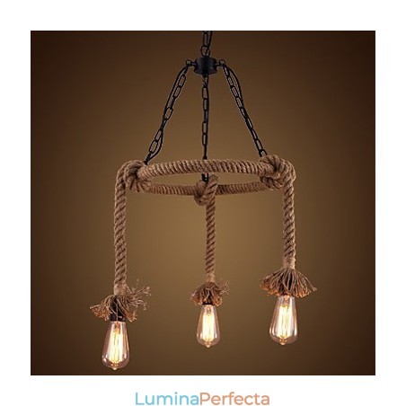Candelabru din cânepă de țară americană Candelabru din cânepă de țară americană