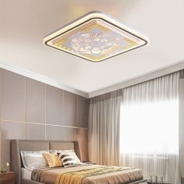 Ventilator de tavan inteligent cu decorare luminoasă cu reglaj continuu