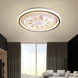 Ventilator de tavan inteligent cu decorare luminoasă cu reglaj continuu