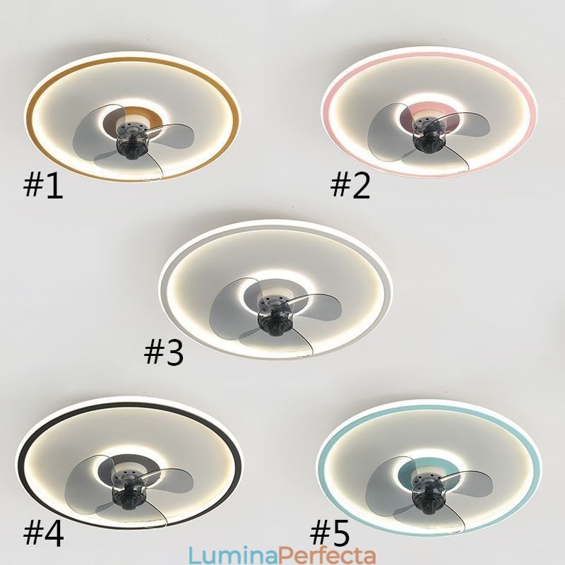 Ventilator de tavan Macaron Telecomanda Decor Ventilateur