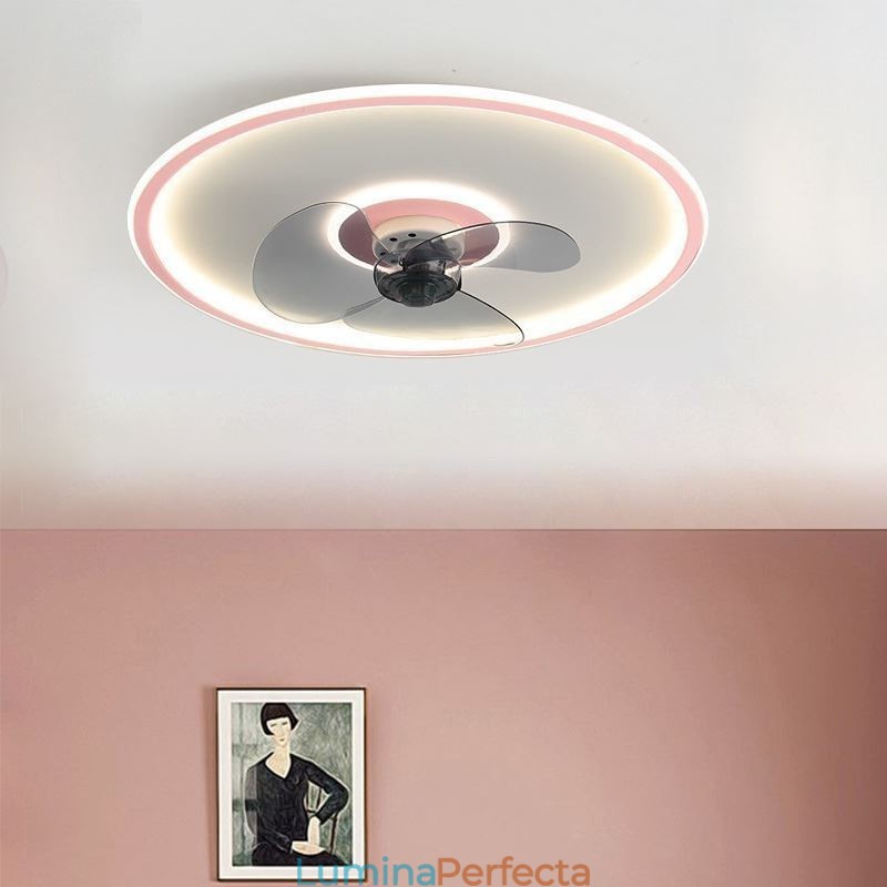 Ventilator de tavan Macaron Telecomanda Decor Ventilateur