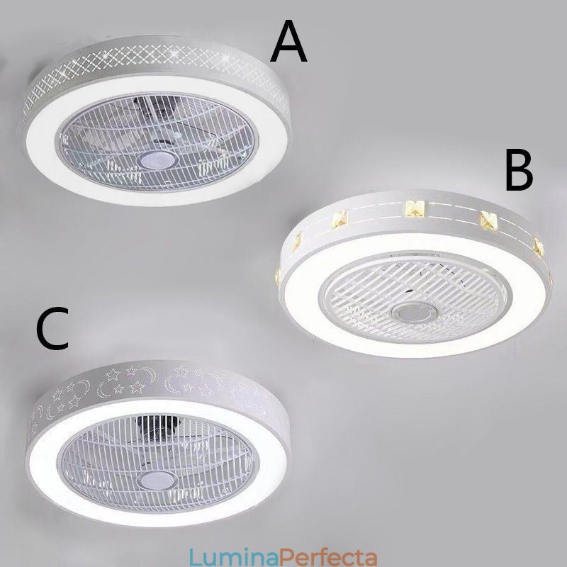 Ventilator de tavan ultra subțire Ventilator de tavan invizibil cu lumină