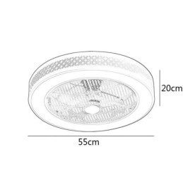 Ventilator de tavan ultra subțire Ventilator de tavan invizibil cu lumină