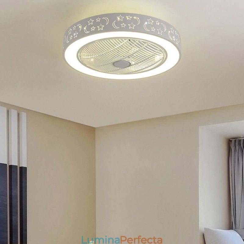 Ventilator de tavan ultra subțire Ventilator de tavan invizibil cu lumină
