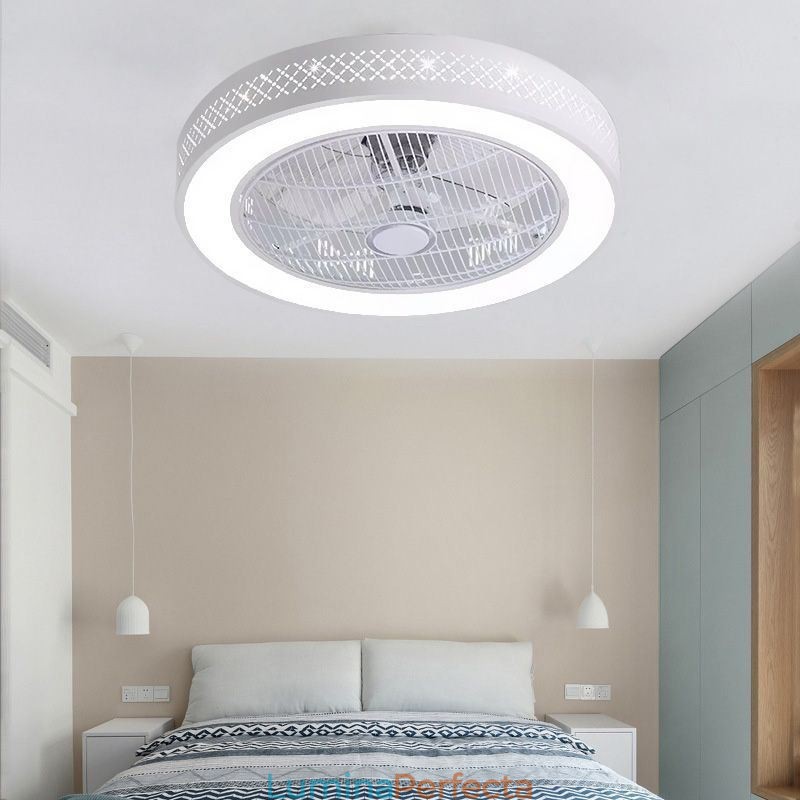 Ventilator de tavan ultra subțire Ventilator de tavan invizibil cu lumină