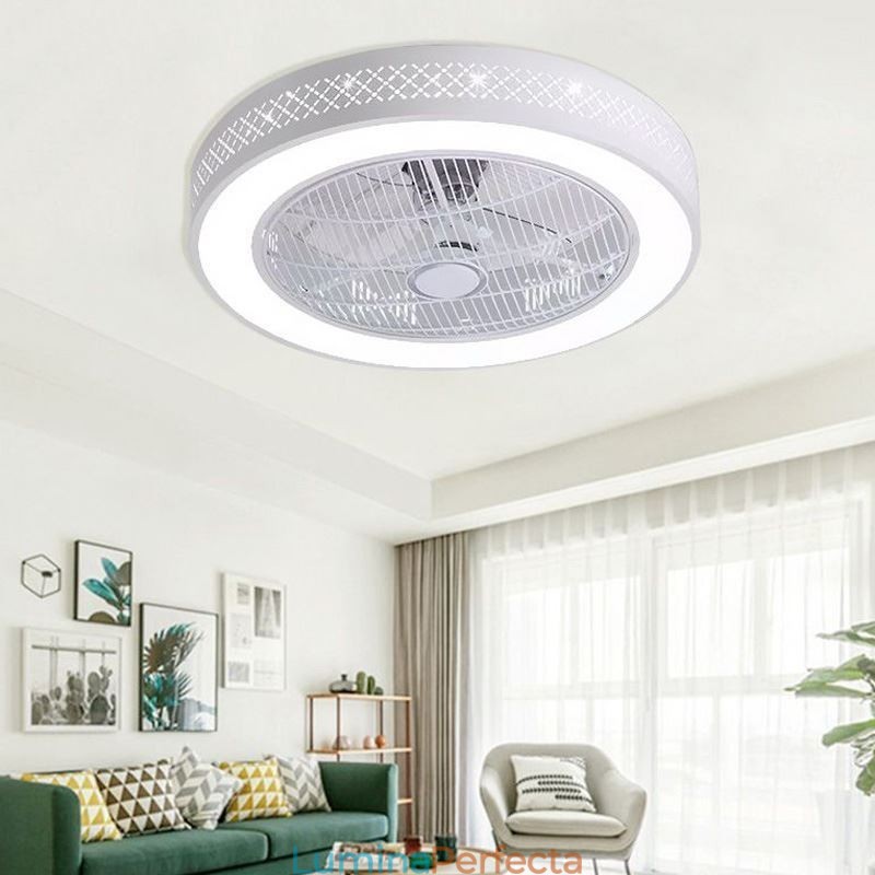Ventilator de tavan ultra subțire Ventilator de tavan invizibil cu lumină