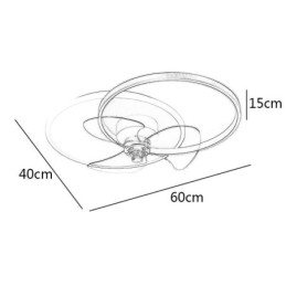 Lampă Ventilator De Tavan Corpuri De Iluminat Moderne Art Deco
