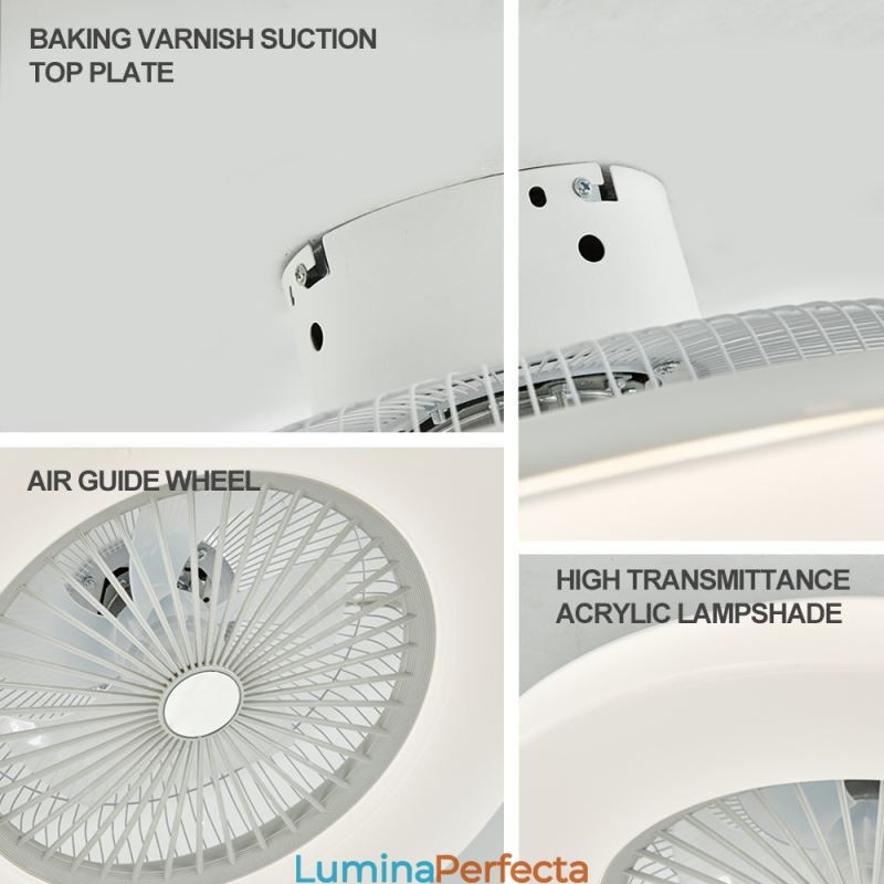Ventilator Plafoniera Tricromatica Dimming Telecomanda cu 3 viteze