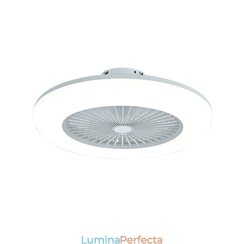 Plafoniera cu ventilator cu reglaj tricromatic cu telecomandă 3 viteze