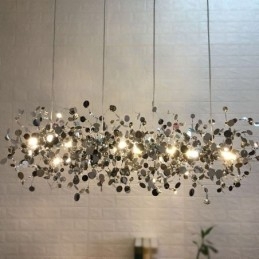 Candelabru minimalist modern din oțel inoxidabil