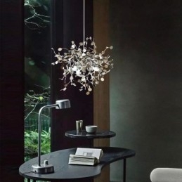 Candelabru cu 3 lumini Lampă suspendată din oțel inoxidabil Plafon