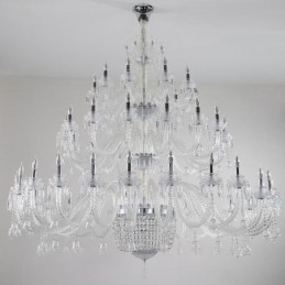 Plafoniera cu decorare candelabru din cristal european cu 50 de lumini