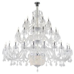 Plafoniera cu decorare candelabru din cristal european cu 50 de lumini