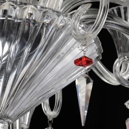 Plafoniera cu decorare candelabru din cristal european cu 18 lumini