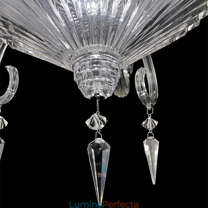 Plafoniera cu decorare candelabru din cristal european cu 12 lumini
