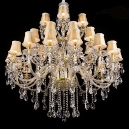 Candelabru din cristal european cu plafoniera cu 32 de lumini