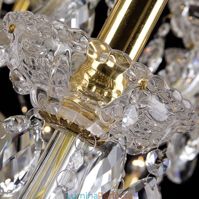 Candelabru din cristal european cu plafoniera cu 32 de lumini