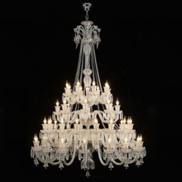 Plafoniera cu candelabru din cristal european cu 48 de lumini