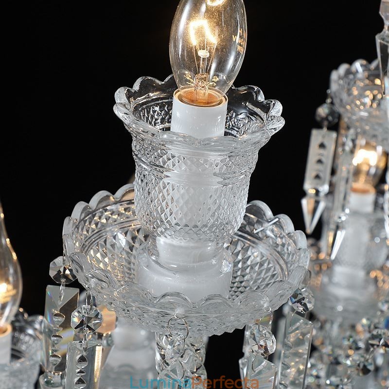 Plafoniera cu candelabru din cristal european cu 48 de lumini