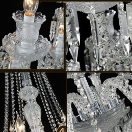 Plafoniera cu candelabru din cristal european cu 48 de lumini