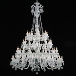 Plafoniera cu candelabru din cristal european cu 48 de lumini