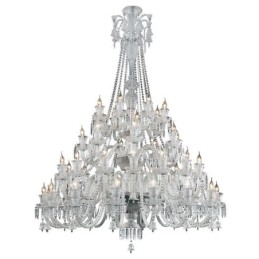 Plafoniera cu candelabru din cristal european cu 48 de lumini