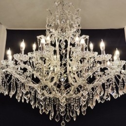 Plafoniera cu decorare candelabru din cristal european cu 24 de lumini
