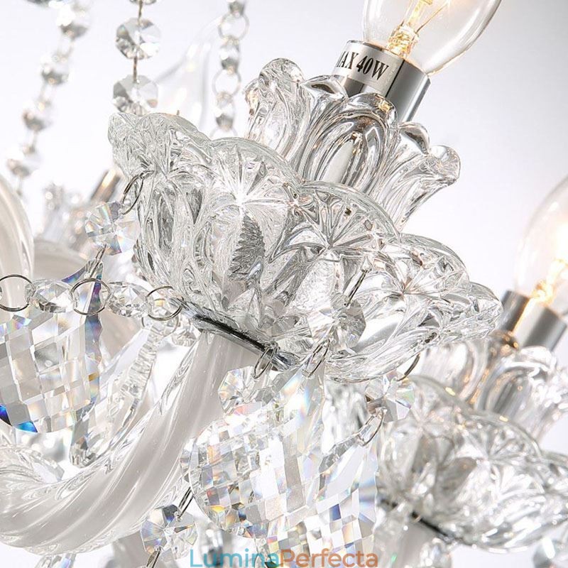Candelabru De Cristal European Cu 32 De Lumini Plafon Decorat De Lux