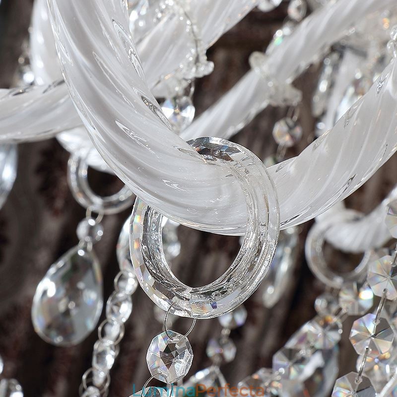 Candelabru De Cristal European Cu 32 De Lumini Plafon Decorat De Lux