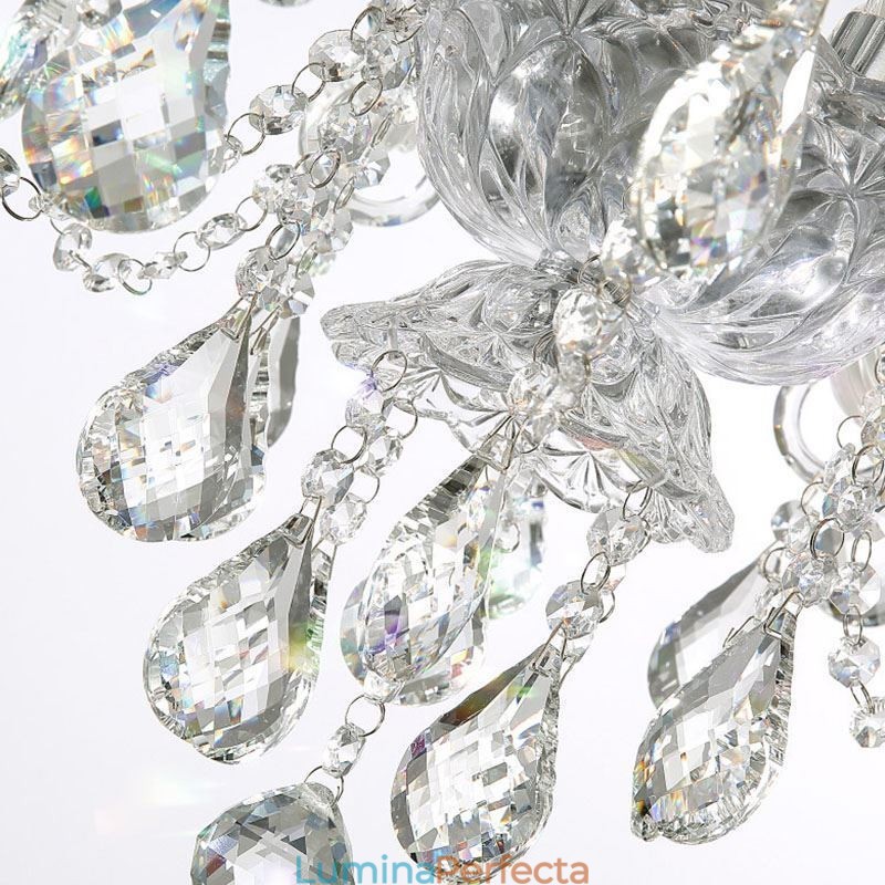 Candelabru De Cristal European Cu 32 De Lumini Plafon Decorat De Lux