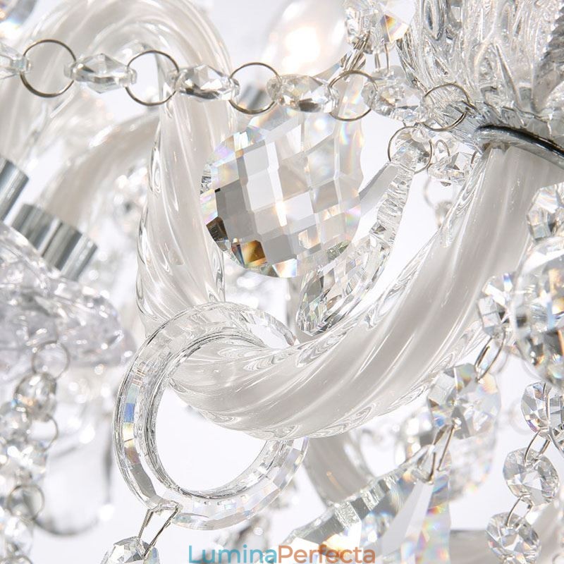 Candelabru De Cristal European Cu 32 De Lumini Plafon Decorat De Lux