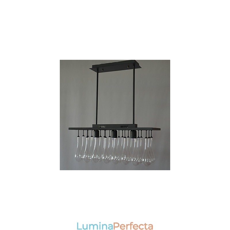 Candelabru din metal cu pictură în cristal modern contemporan