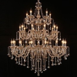 Candelabru De Cristal European Cu 30 De Lumini Plafoniera Decorata