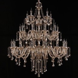 Candelabru De Cristal European Cu 30 De Lumini Plafoniera Decorata