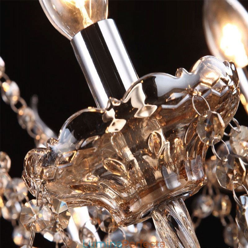 Candelabru De Cristal European Cu 30 De Lumini Plafoniera Decorata