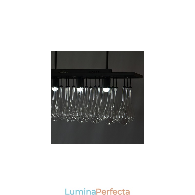 Candelabru din metal cu pictură în cristal modern contemporan