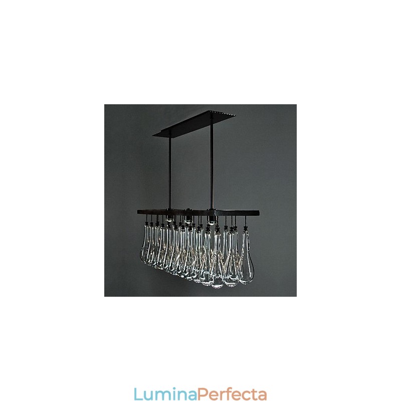 Candelabru din metal cu pictură în cristal modern contemporan