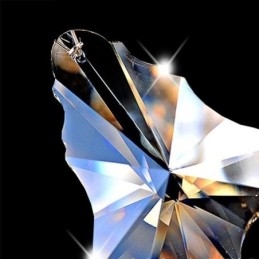 Plafoniera europeană de cristal de culoare cognac cu 40 de lumini