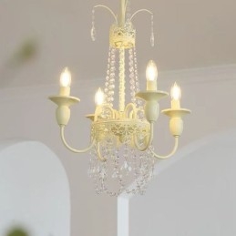 Candelabru de cristal nordic Paint Craft Cream Plafoniera