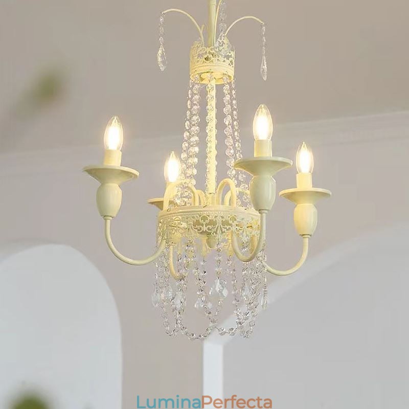 Candelabru de cristal nordic Paint Craft Cream Plafoniera