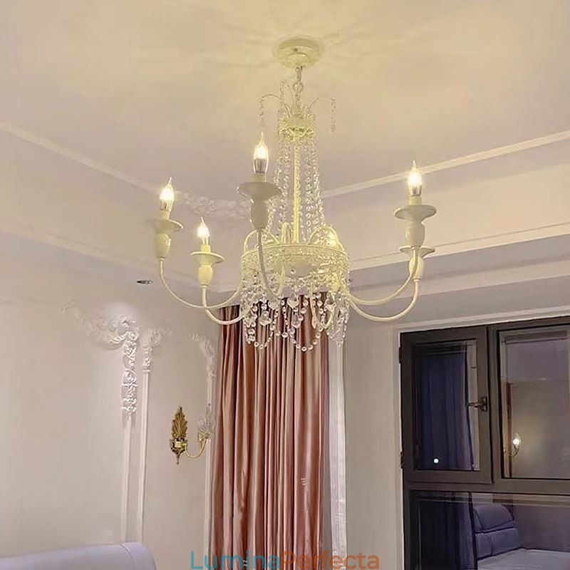 Candelabru de cristal nordic Paint Craft Cream Plafoniera