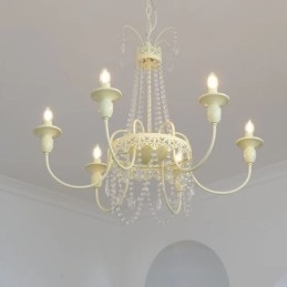 Candelabru de cristal nordic Paint Craft Cream Plafoniera