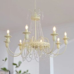 Candelabru de cristal nordic Paint Craft Cream Plafoniera