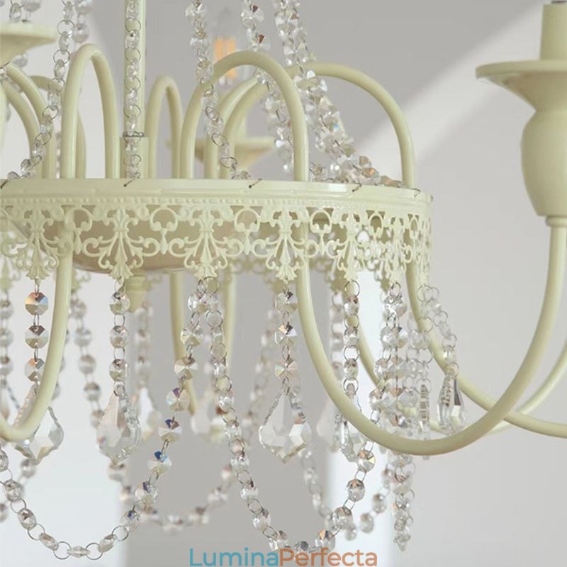 Candelabru de cristal nordic Paint Craft Cream Plafoniera