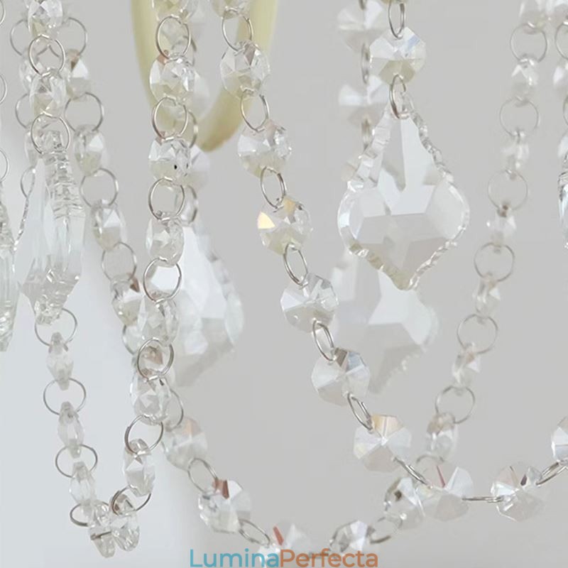 Candelabru de cristal nordic Paint Craft Cream Plafoniera