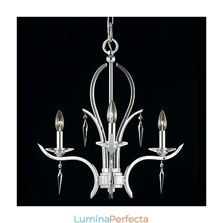 Candelabru elegant din cristal cu 3 lumini in bec de lumanare Candelabru elegant din cristal cu 3 lumini in bec de lumanare