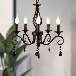 Candelabru Rustic Fier Forjat 5 Lumini