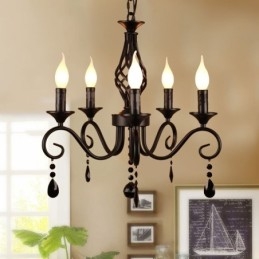 Candelabru Rustic Fier Forjat 5 Lumini
