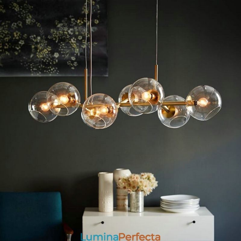 Lampă suspendată contemporană Magic Bean Simplu 8 lumini